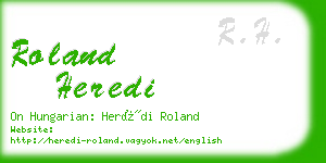 roland heredi business card